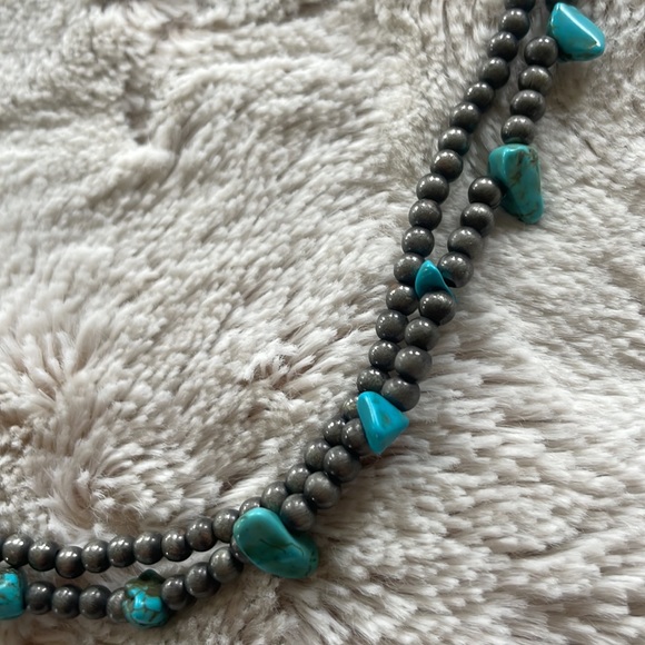 Faux Navajo pearl 2 strand necklaces with extender - Picture 2 of 2